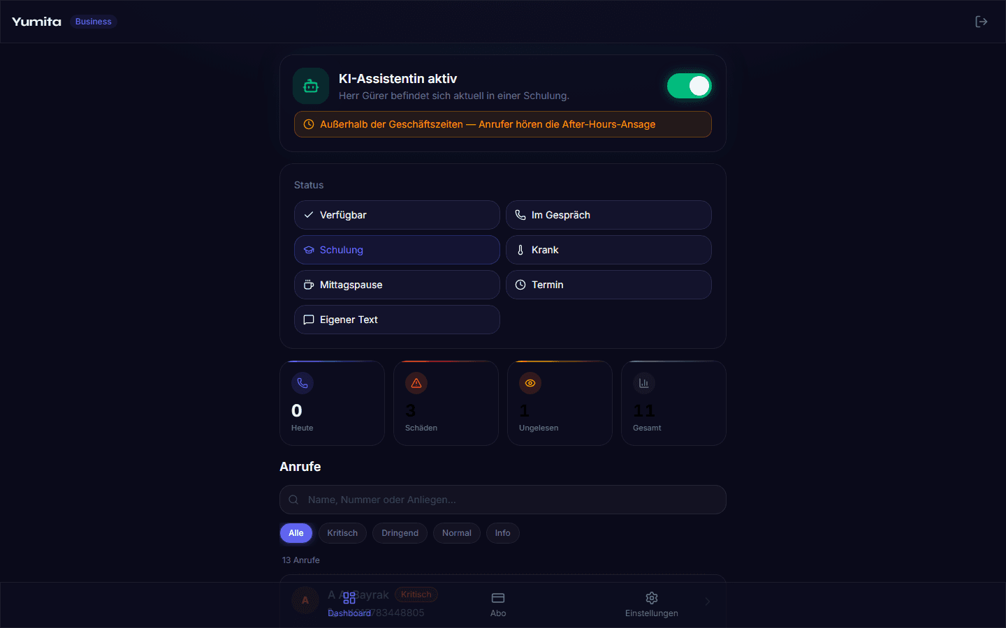 Live-Dashboard